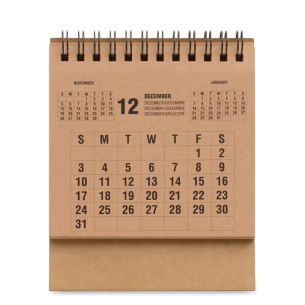 YEARS Stolni kalendar za 4 godine Bež