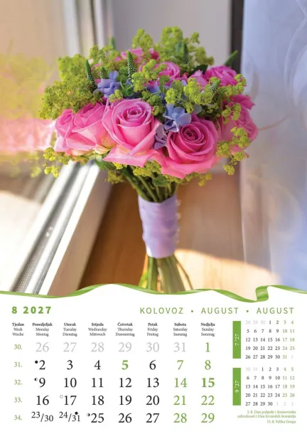  "BUKETI" color calendar Color