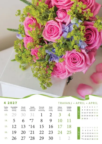  "BUKETI" color calendar Color