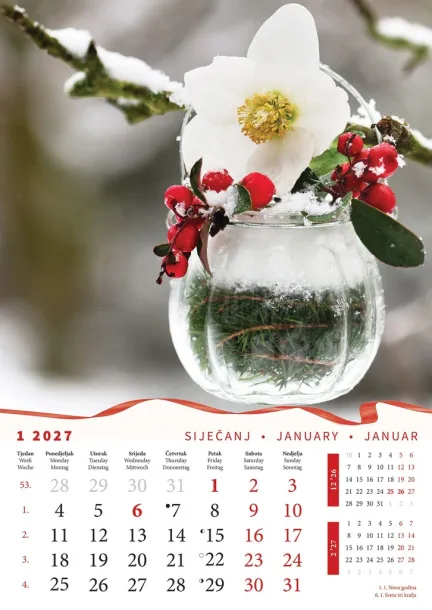  "BUKETI" color calendar Color