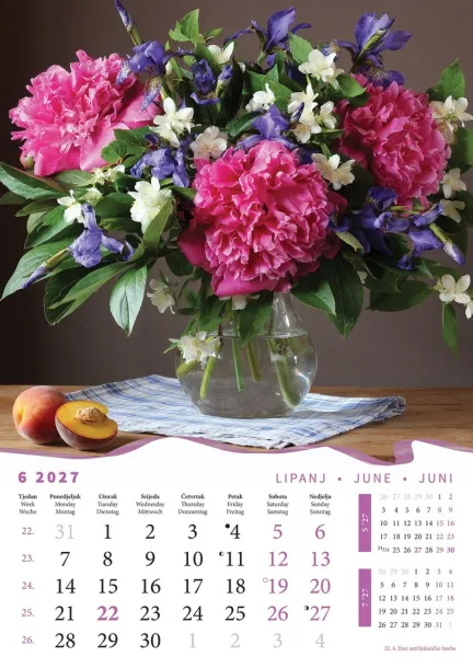  "BUKETI" color calendar Color