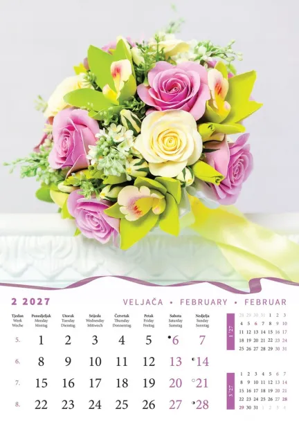 "BUKETI" color calendar Color