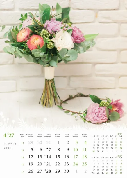  "CVIJEĆE" color kalendar Color