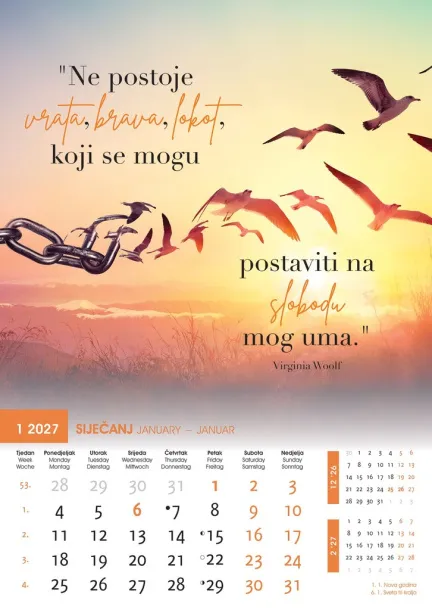  "MOTIVACIJSKI KALENDAR" color kalendar Color