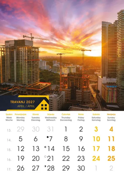  "S GRADILIŠTA" color kalendar Color
