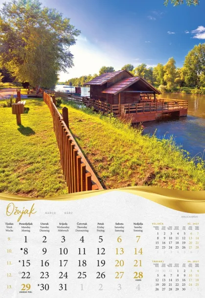  "BAJKOVITO ZAGORJE I MEĐIMURJE" color calendar Color