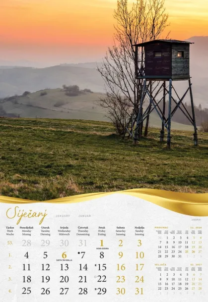  "BAJKOVITO ZAGORJE I MEĐIMURJE" color calendar Color