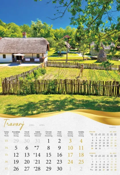  "BAJKOVITO ZAGORJE I MEĐIMURJE" color calendar Color