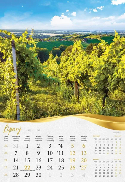  "BAJKOVITO ZAGORJE I MEĐIMURJE" color calendar Color