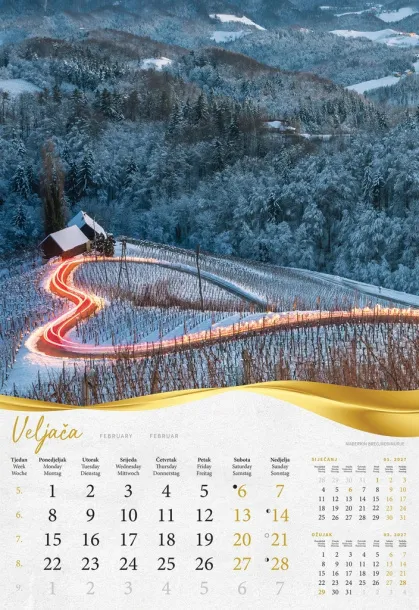  "BAJKOVITO ZAGORJE I MEĐIMURJE" color calendar Color