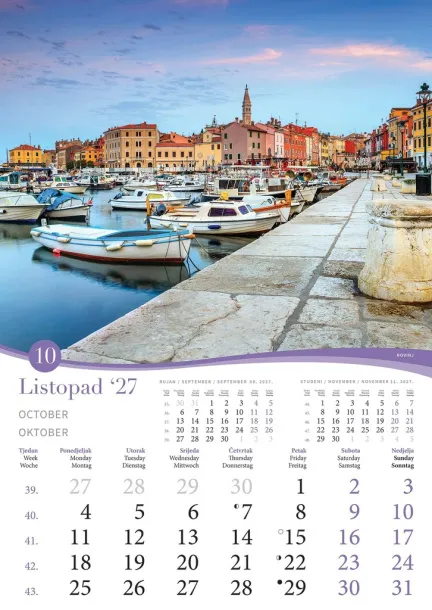  "ROMANTIČNA HRVATSKA" color calendar Color