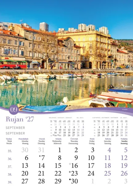  "ROMANTIČNA HRVATSKA" color calendar Color