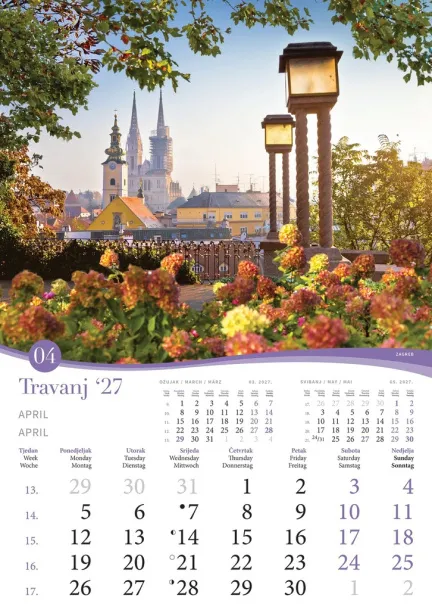  "ROMANTIČNA HRVATSKA" color calendar Color