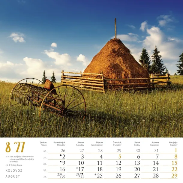  "SEOSKA IDILA" color calendar Color