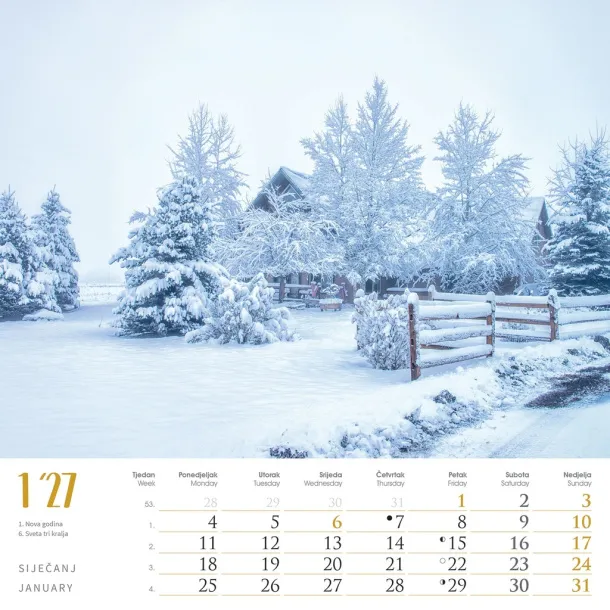  "SEOSKA IDILA" color calendar Color