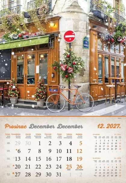  "VINTAGE GRADOVI" color kalendar Color