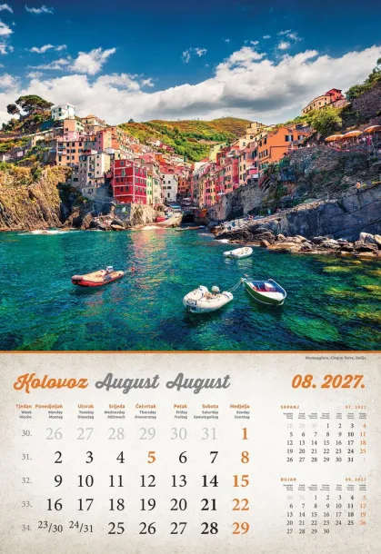  "VINTAGE GRADOVI" color kalendar Color