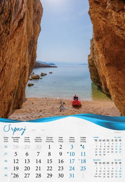  "BISERNA DALMACIJA" color kalendar Color