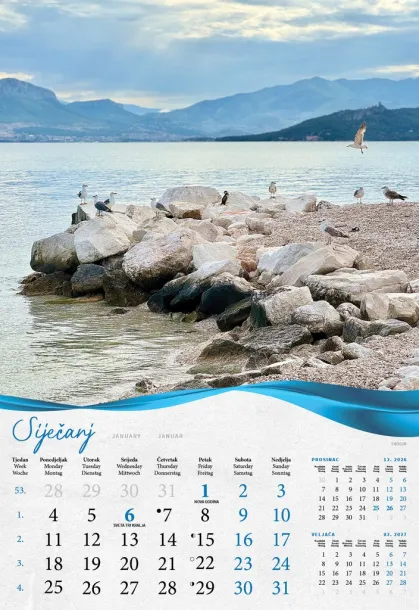  "BISERNA DALMACIJA" color kalendar Color