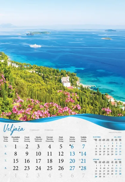  "BISERNA DALMACIJA" color kalendar Color