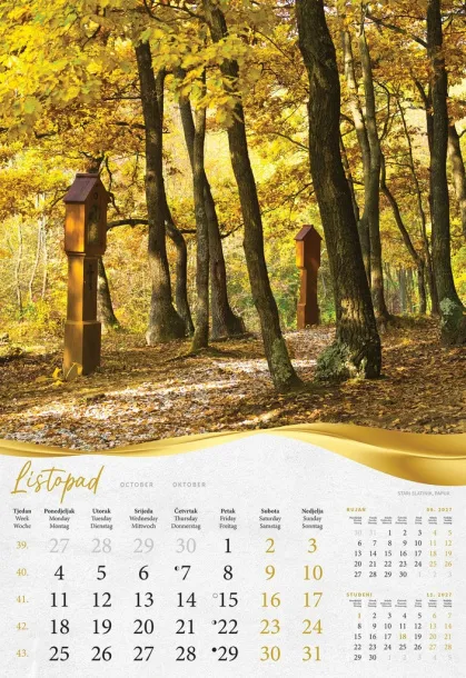  "MOJA ZLATNA SLAVONIJA i BARANJA"  color calendar Color