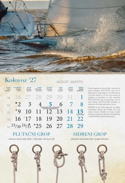  "GROPOVI" color calendar Color
