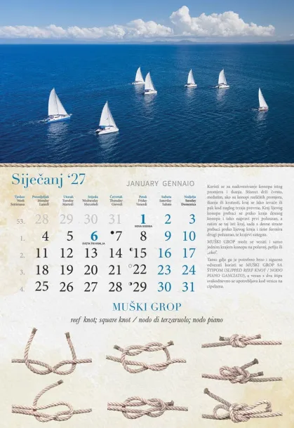  "GROPOVI" color calendar Color