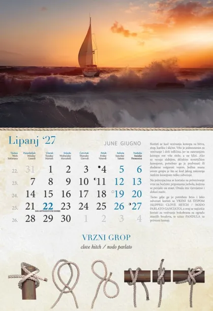  "GROPOVI" color calendar Color