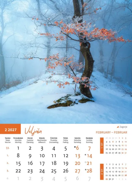  "PRIRODA" color kalendar Color