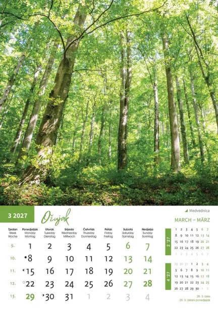  "PRIRODA" color kalendar Color