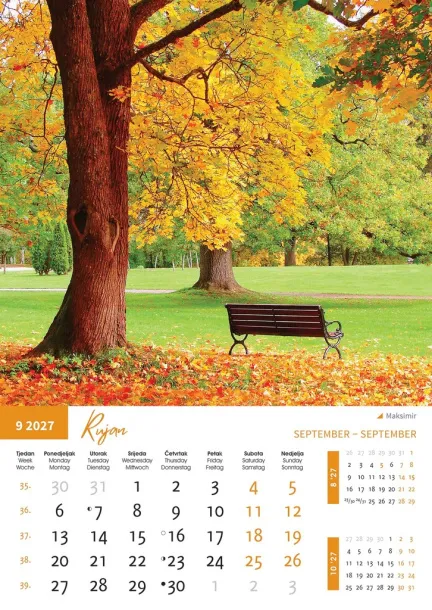  "PRIRODA" color calendar Color