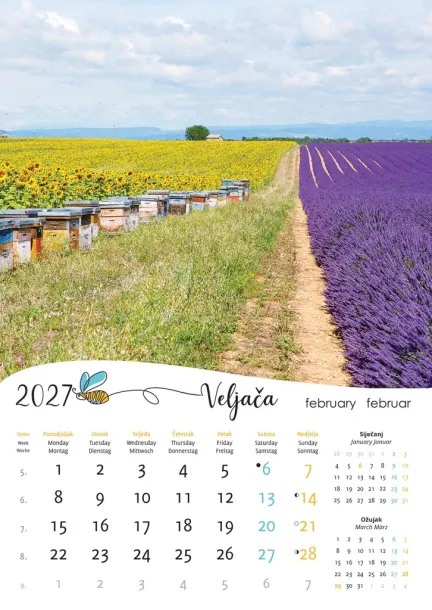  "PČELE" color calendar Color