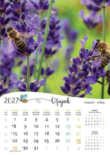  "PČELE" color kalendar Color