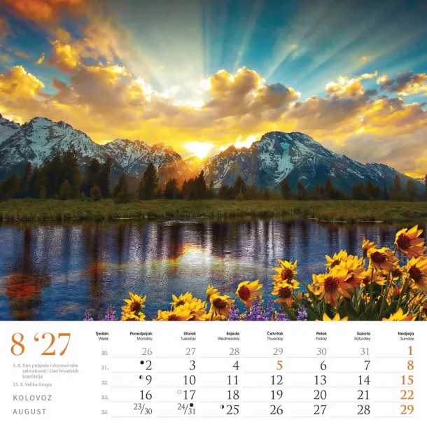  "ČARI PRIRODE" color calendar Color