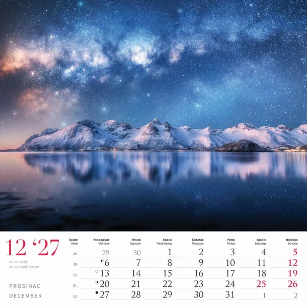  "ČARI PRIRODE" color calendar Color