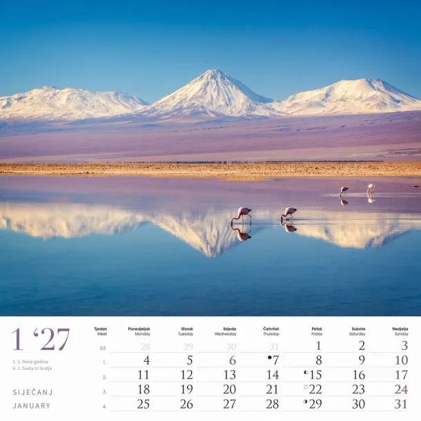  "ČARI PRIRODE" color calendar Color