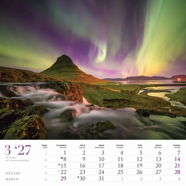  "ČARI PRIRODE" color calendar Color
