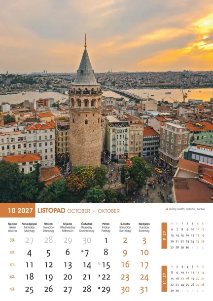  "BISERI SVIJETA" color calendar Color