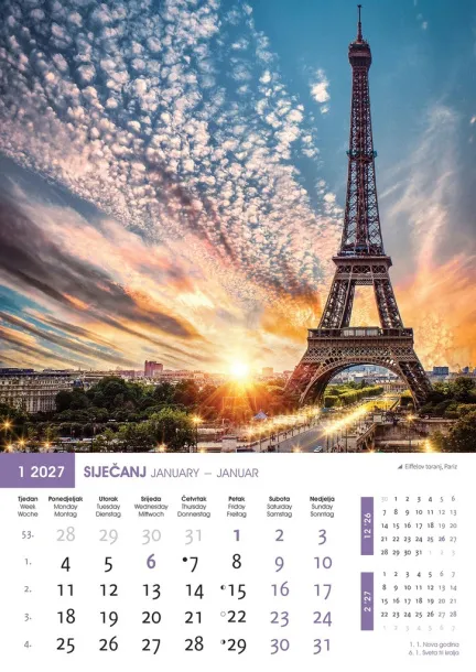  "BISERI SVIJETA" color kalendar Color