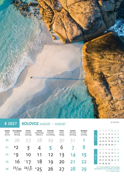  "BISERI SVIJETA" color calendar Color