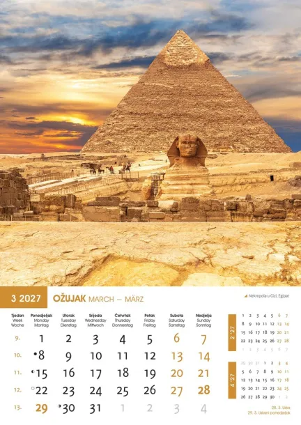  "BISERI SVIJETA" color calendar Color