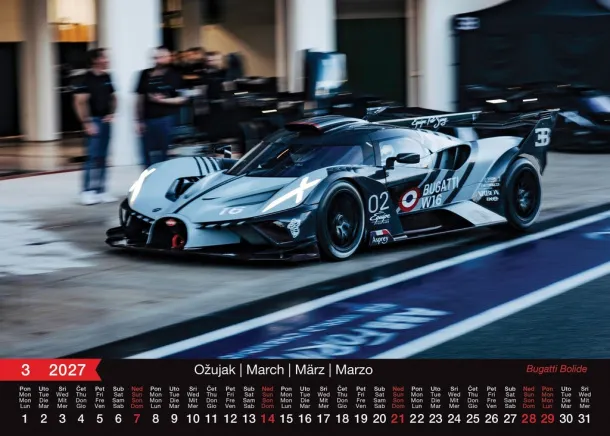  "AUTOMOBILI" color kalendar Color