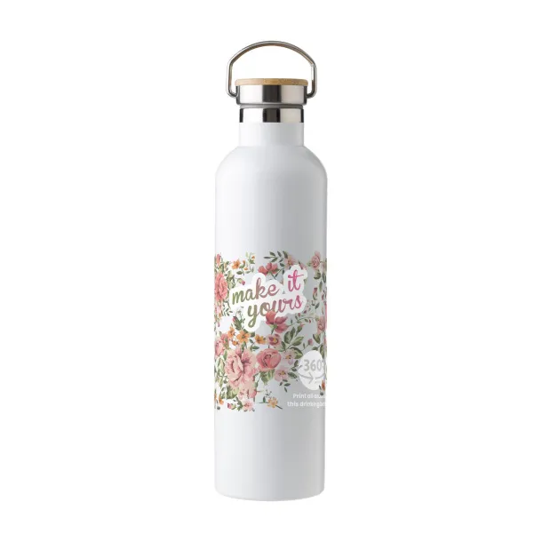 Damien Stainless steel double walled bottle Bijela