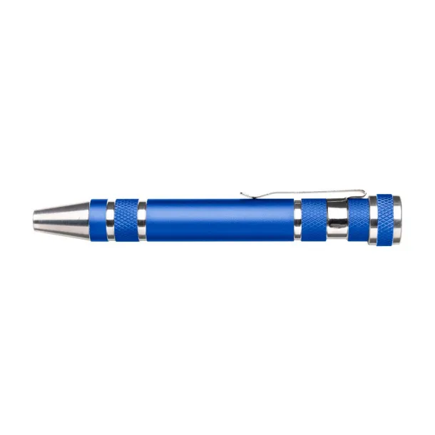 Alyssa Aluminium pocket screwdriver  cobalt blue