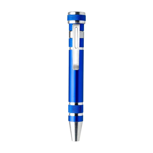 Alyssa Aluminium pocket screwdriver  cobalt blue