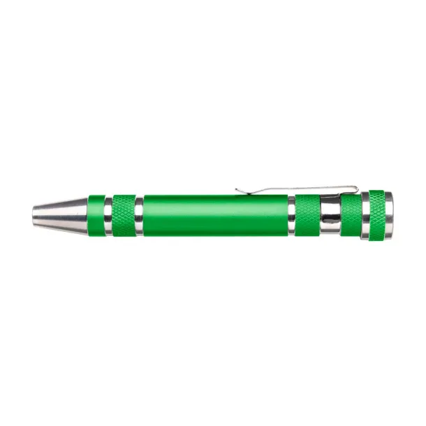 Alyssa Aluminium pocket screwdriver  light green