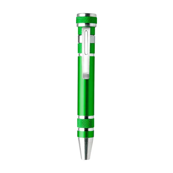Alyssa Aluminium pocket screwdriver  light green