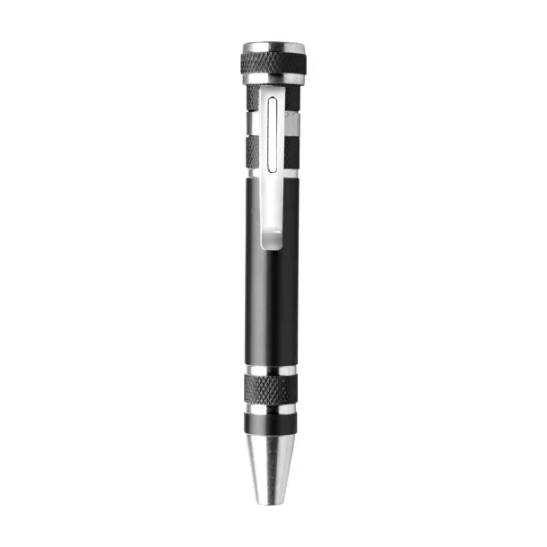 Alyssa Aluminium pocket screwdriver  Crna