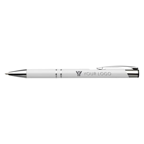 Albacete Aluminium ballpen Bijela