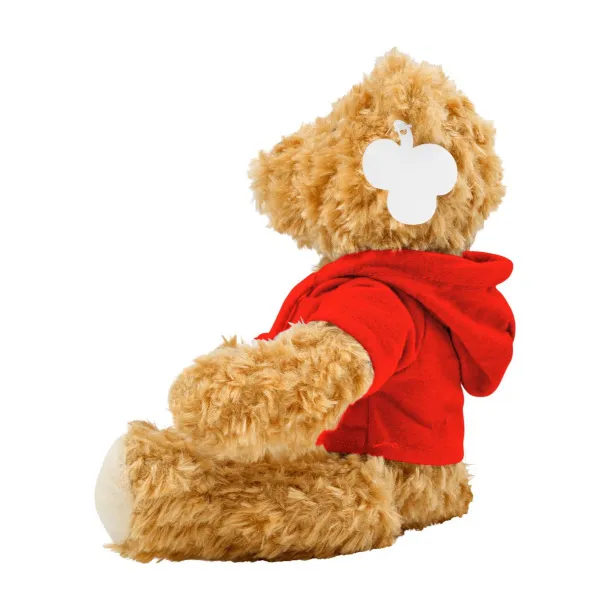  Plush teddy bear Monty Crvena